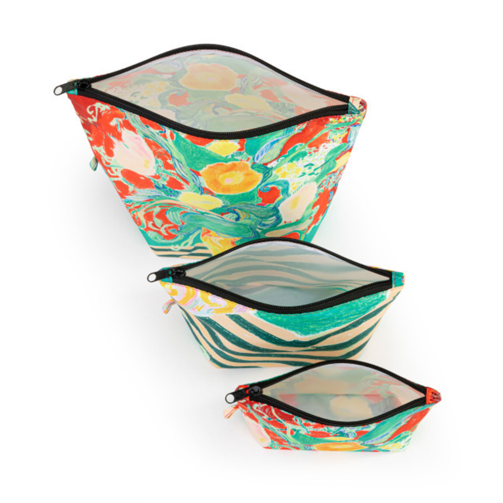 Demdaco Demdaco-ArtLifting Pouch Set Floral Stripe