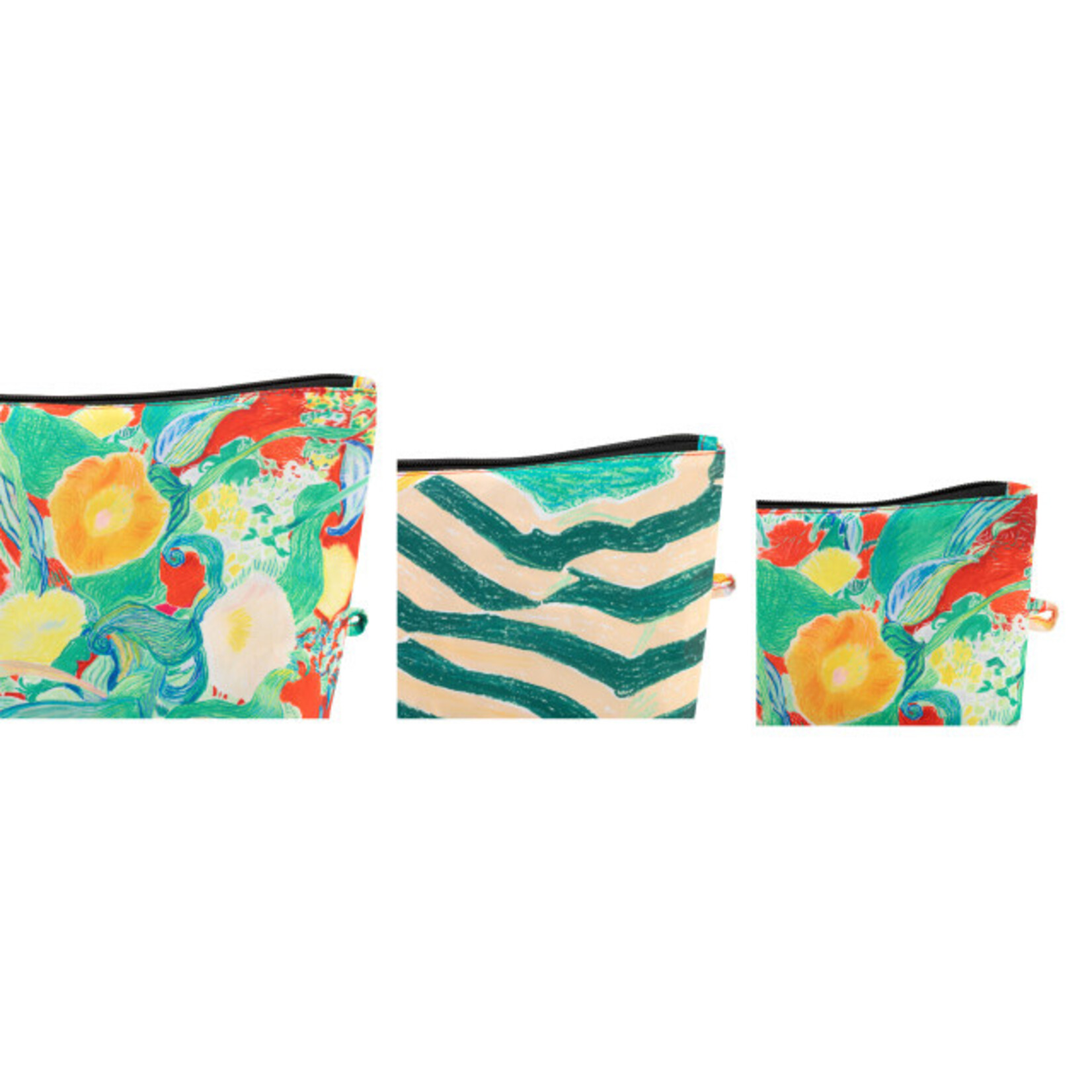 Demdaco Demdaco-ArtLifting Pouch Set Floral Stripe