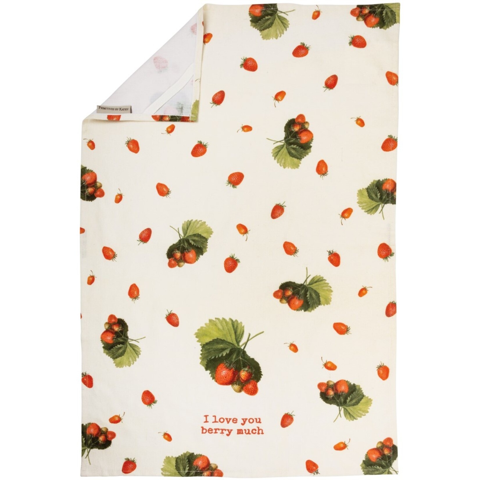 Primitives by Kathy Primitives by Kathy- I Love You Berry Much Kitchen Towel