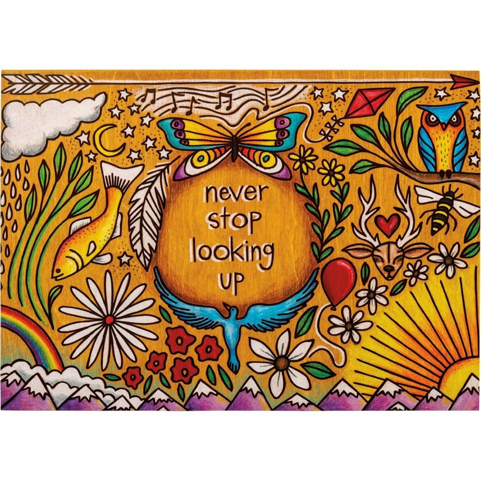 Primitives by Kathy Primitives by Kathy- Never Stop Looking Up Sticky Notes