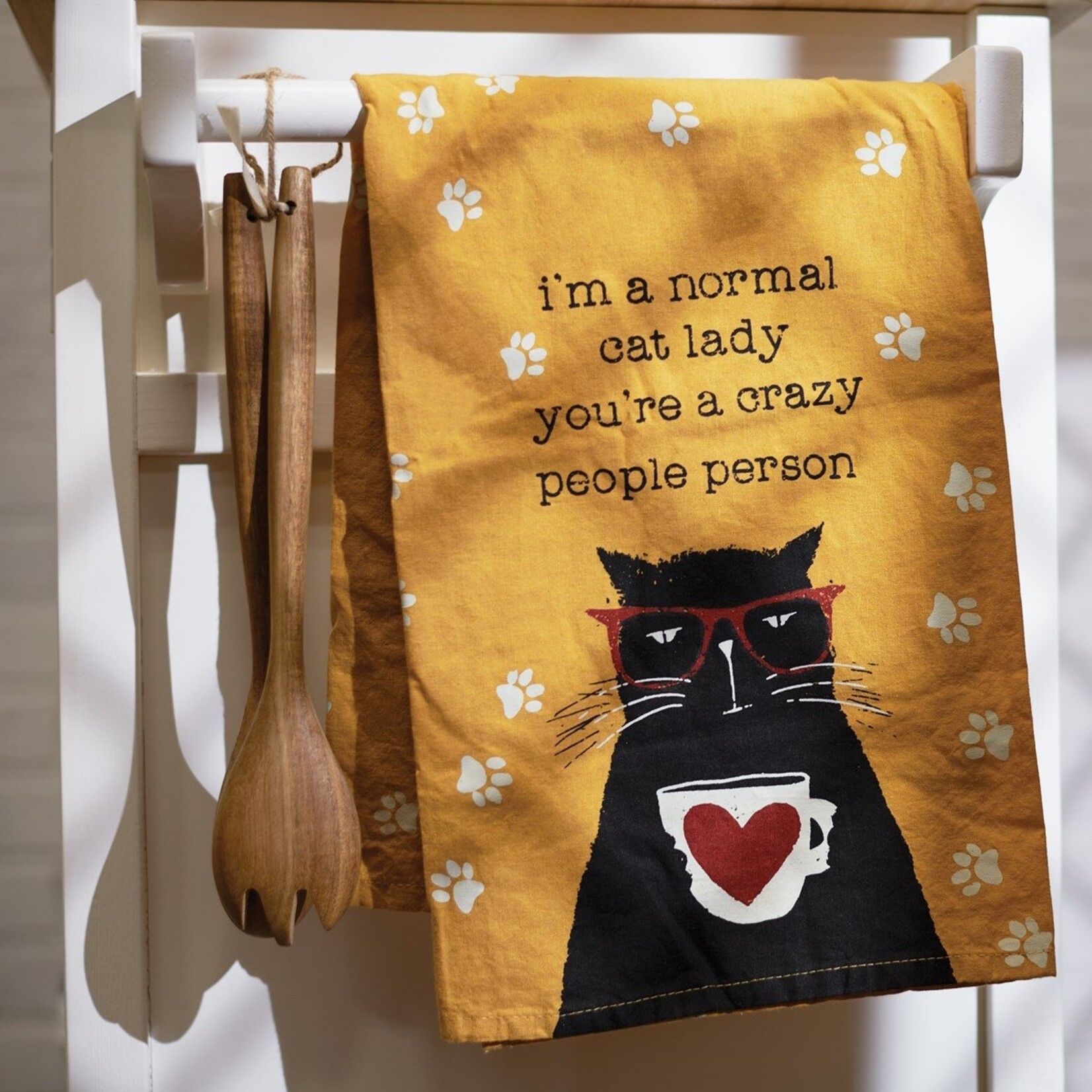 Primitives by Kathy Primitives by Kathy- I'm A Normal Cat Lady Kitchen Towel