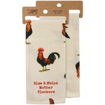 Primitives by Kathy Rise & Shine Mother Cluckers Kitchen Towel