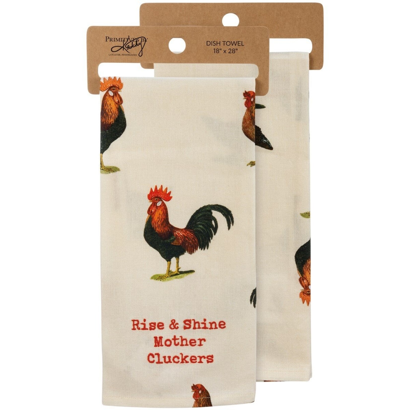 Primitives by Kathy Primitives by Kathy-Rise & Shine Mother Cluckers Kitchen Towel