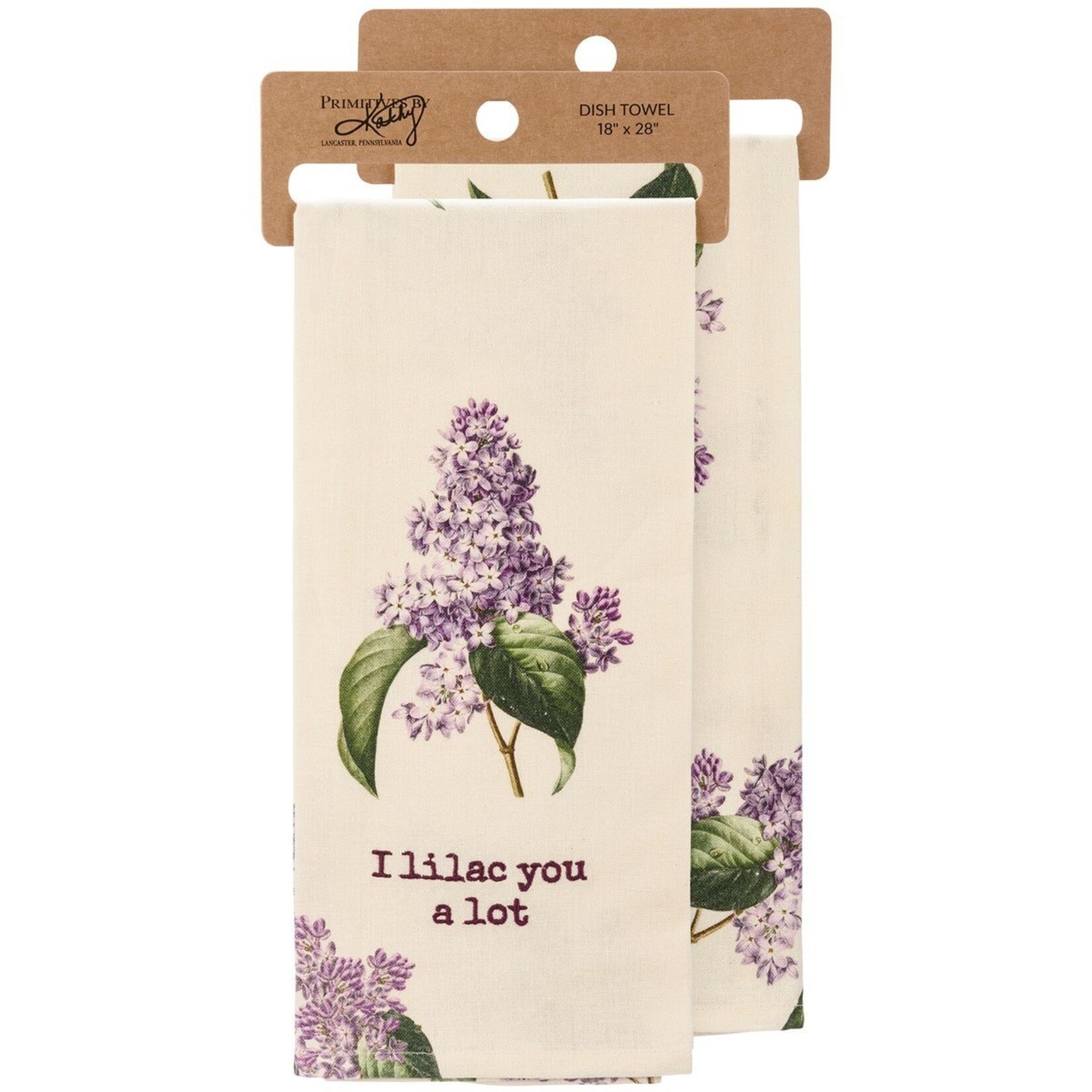 Primitives by Kathy Primitives by Kathy-I Lilac You A Lot Kitchen Towel