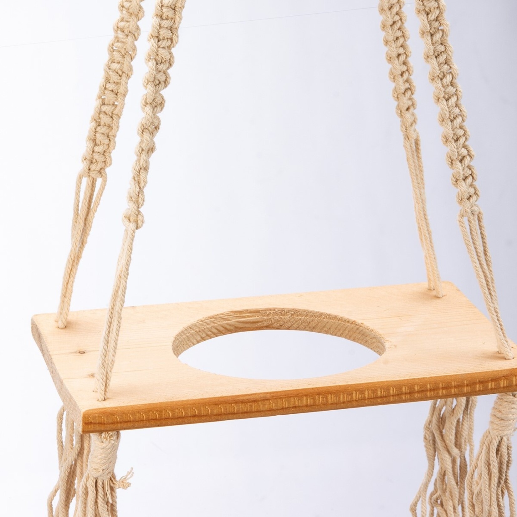 Primitives by Kathy Primitives by Kathy- Beaded Rectangle Plant Hanger