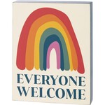 Primitives by Kathy Everyone Welcome Block Sign
