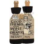 Primitives by Kathy Cheaper Than Therapy Bottle Sock