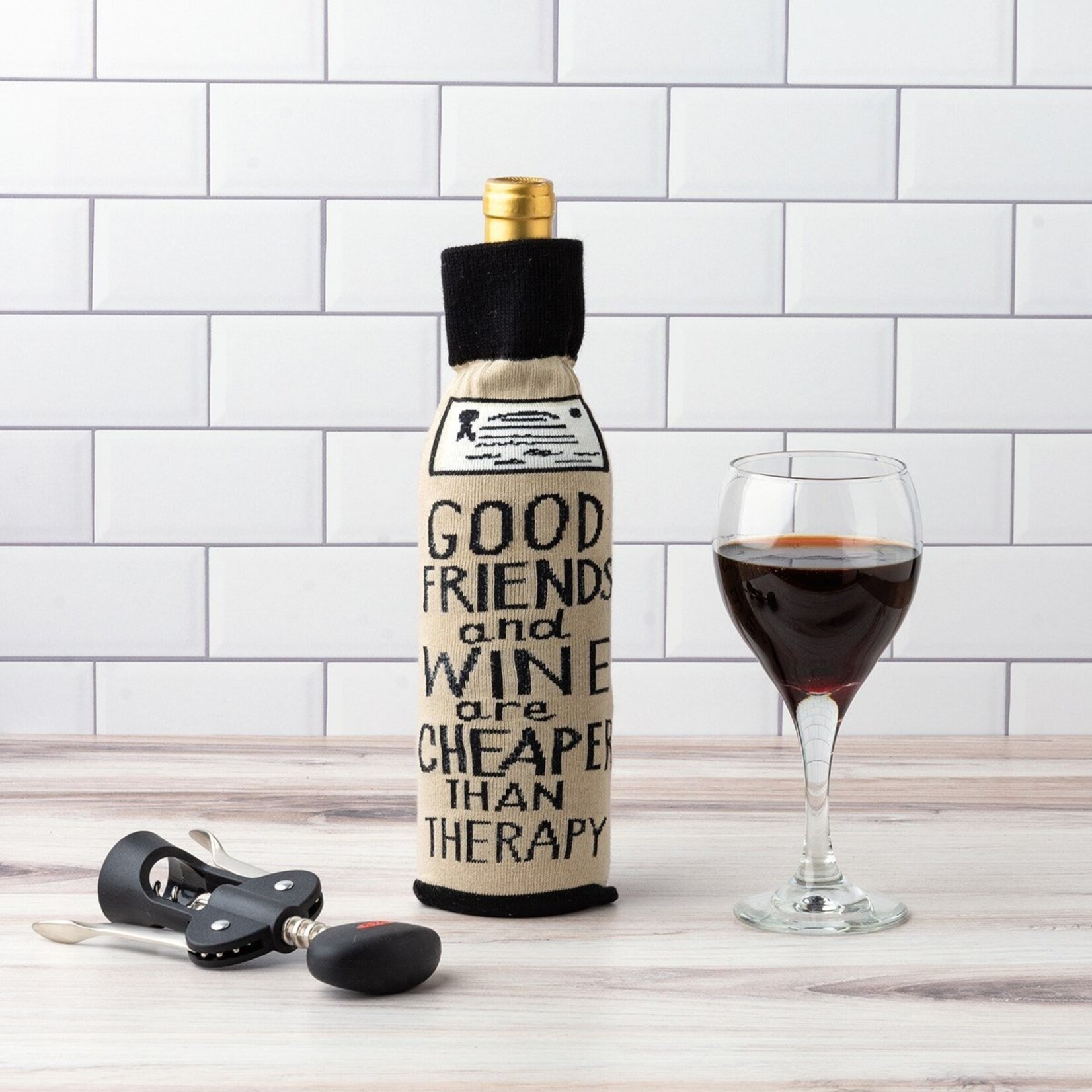 Primitives by Kathy Primitives by Kathy-Cheaper Than Therapy Bottle Sock