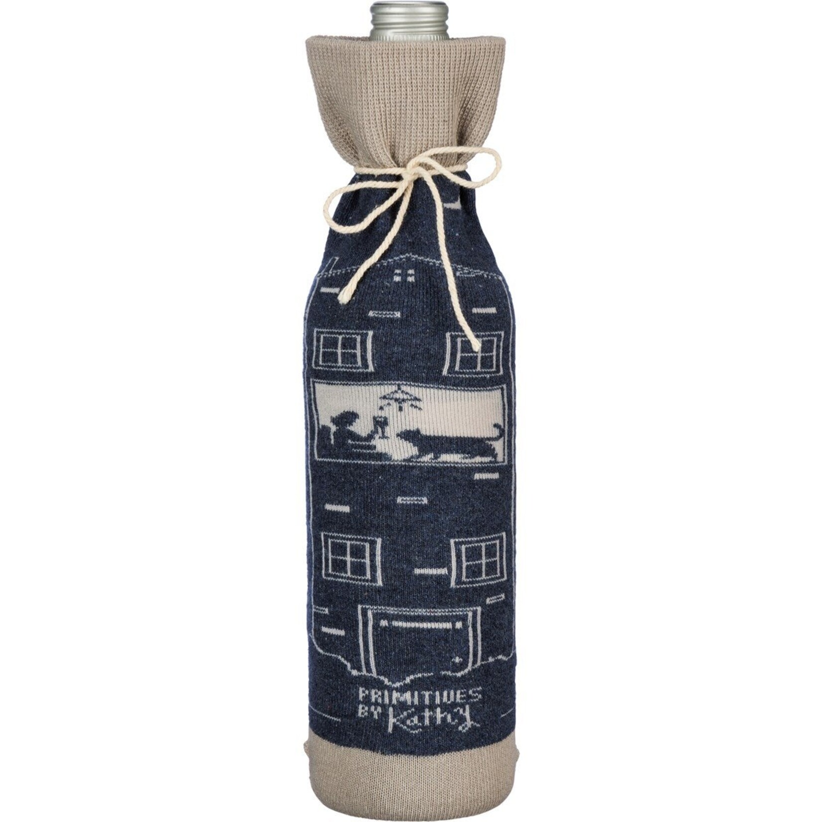 Primitives by Kathy Primitives by Kathy-Not Drinking Alone If Cat Home Bottle Sock
