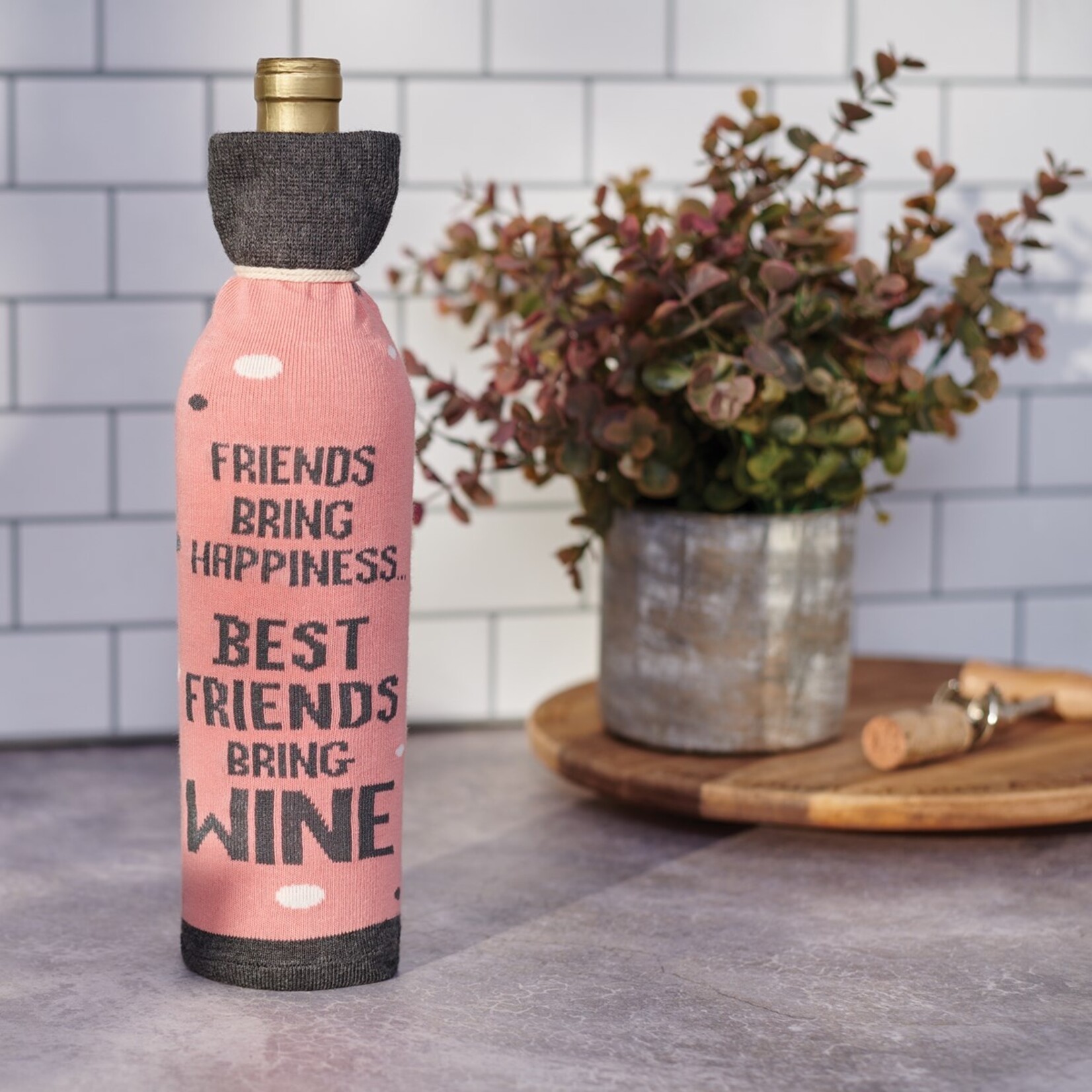 Primitives by Kathy Primitives by Kathy-Friends Bring Happiness Bottle Sock