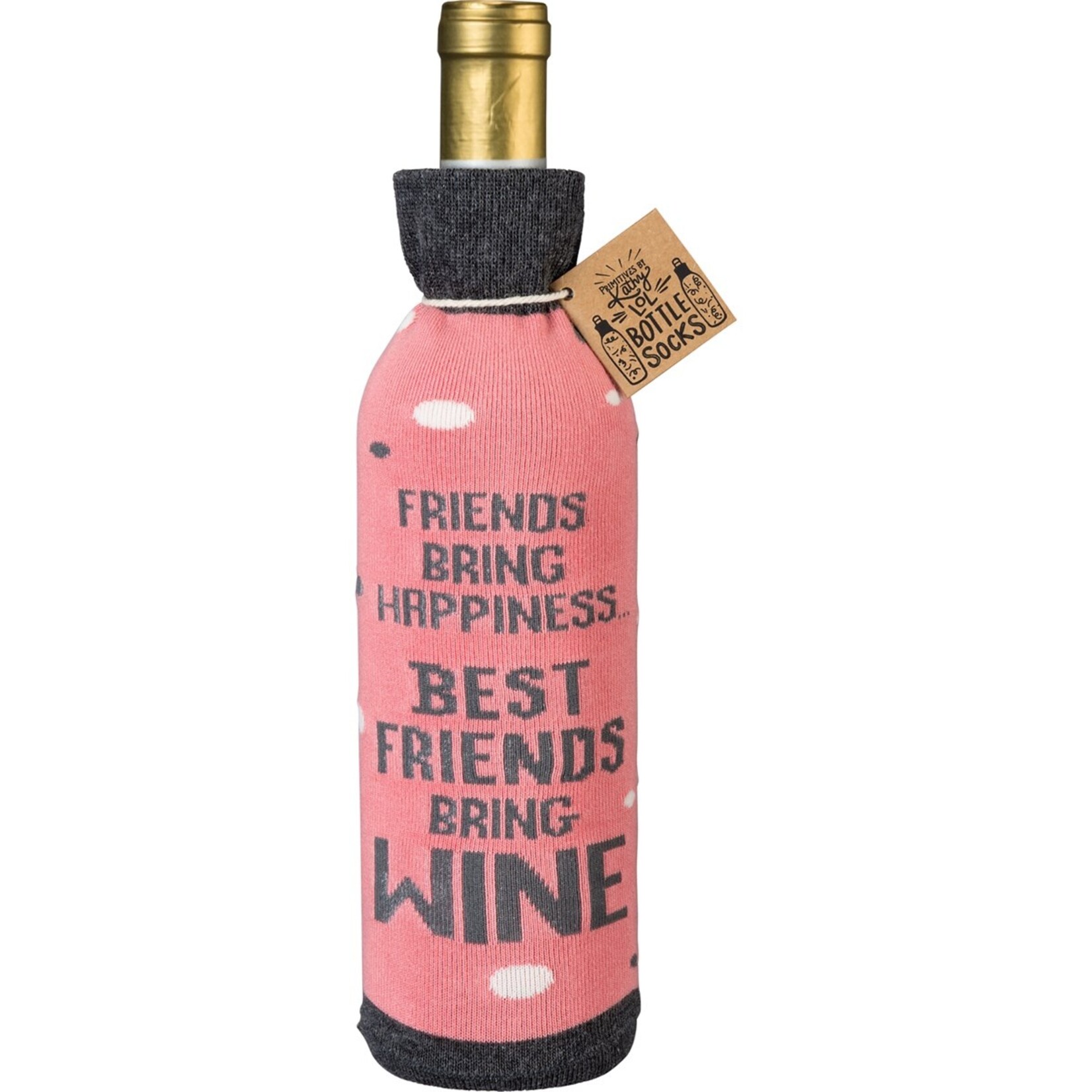 Primitives by Kathy Primitives by Kathy-Friends Bring Happiness Bottle Sock