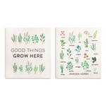 Demdaco Biodegradable Dish Cloths Set of 2 - Garden Herbs
