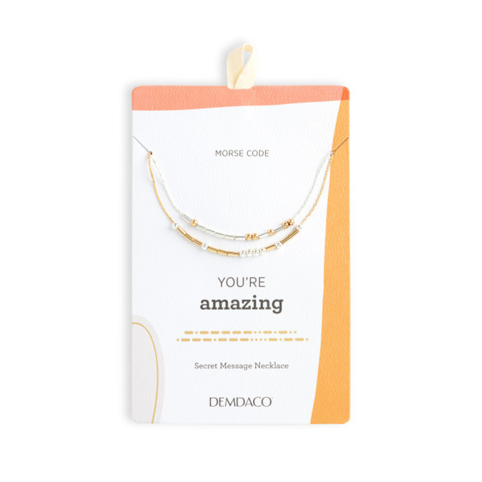 Demdaco Demdaco-Morse Code Necklace - You're Amazing