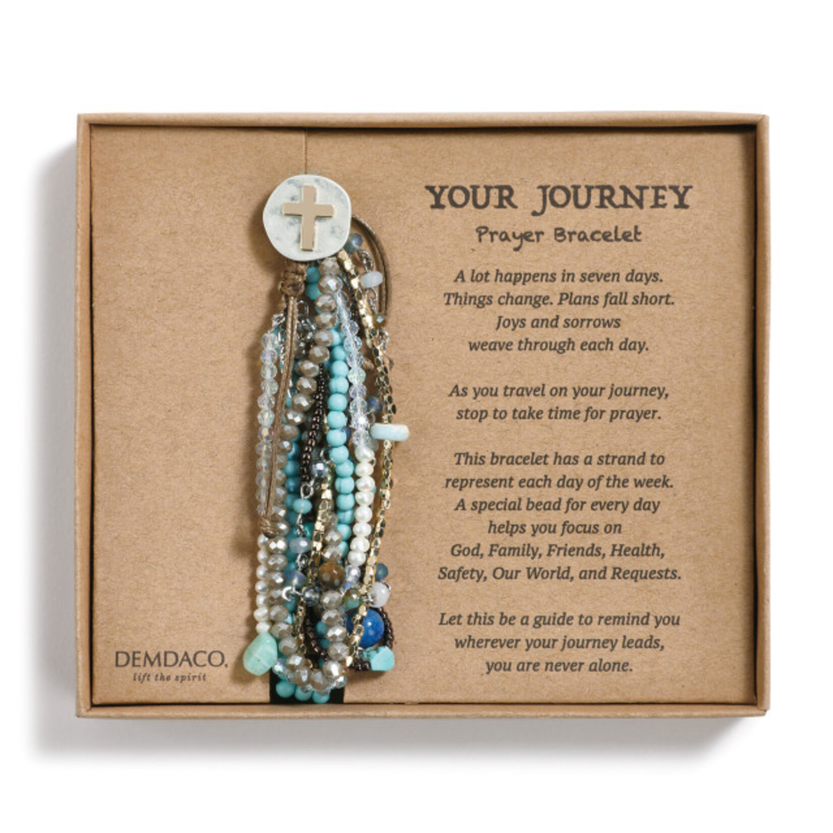 Demdaco Demdaco-Turquoise Your Journey Prayer Bracelet
