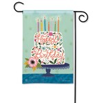 Demdaco Birthday Cake Garden Flag