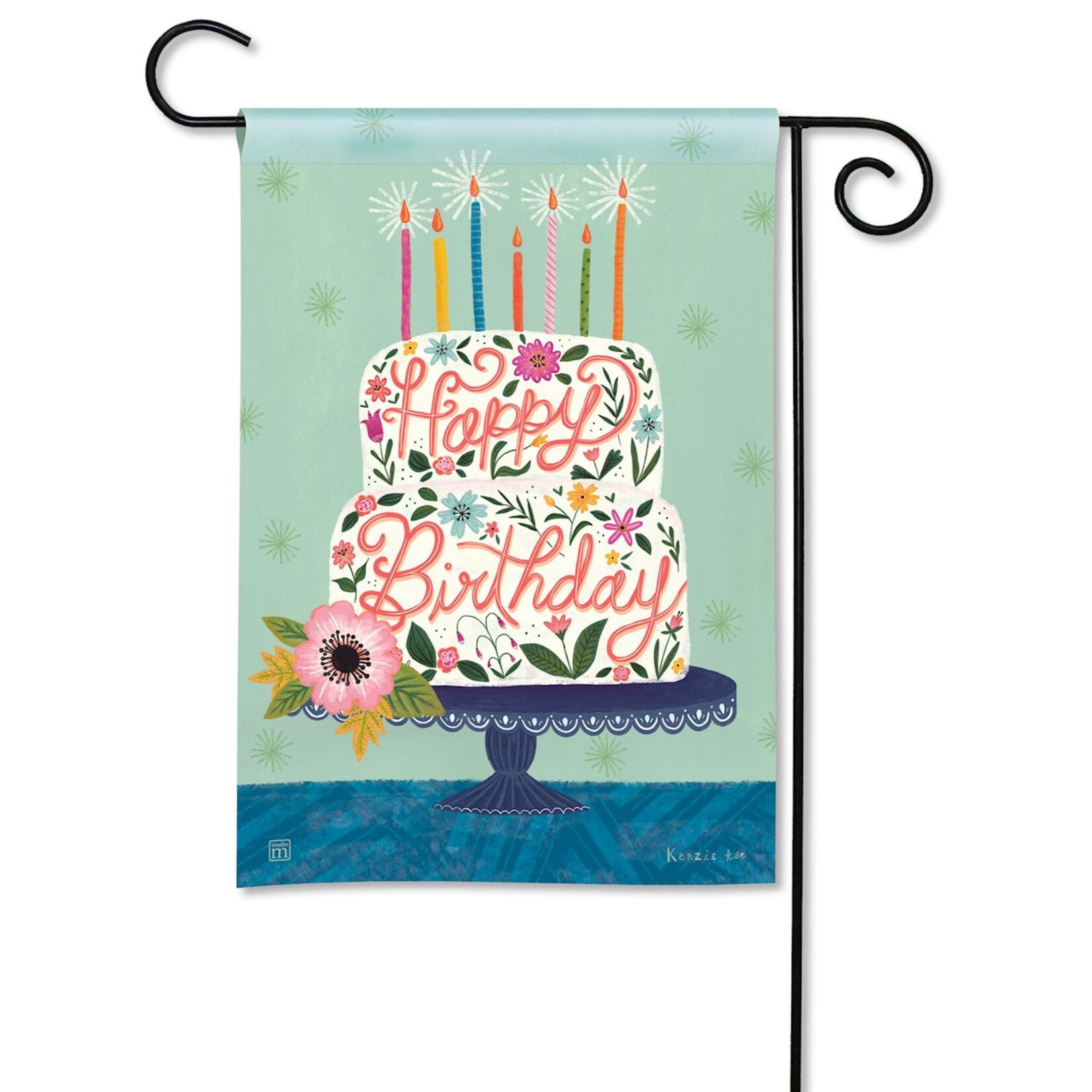 Demdaco Demdaco-Birthday Cake Garden Flag