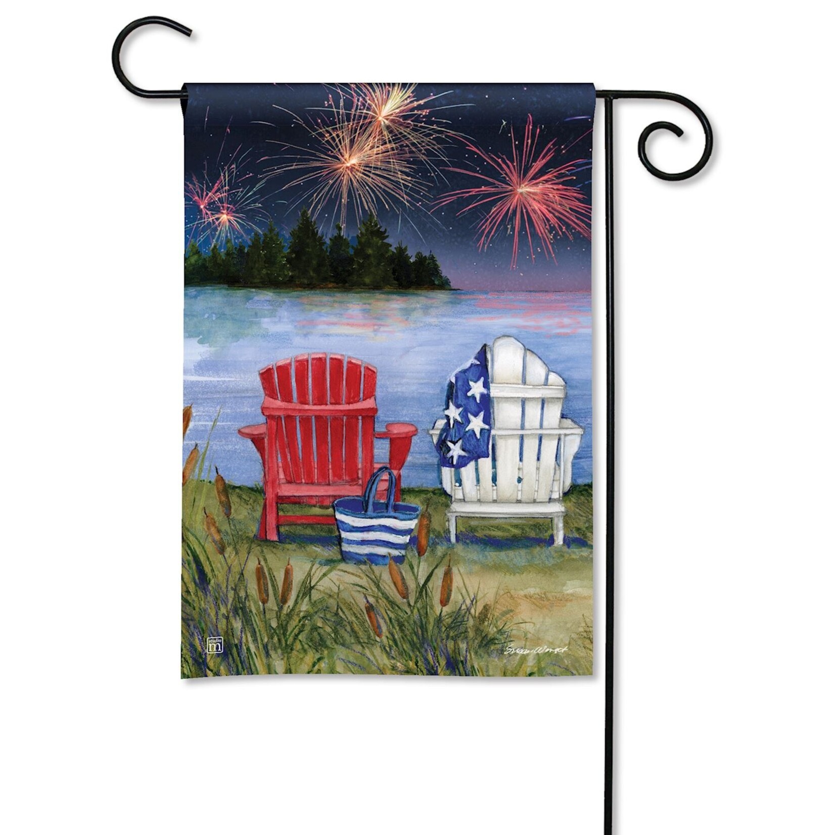 Demdaco Demdaco-Lake View Garden Flag