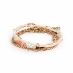 Demdaco Multicolor Gold Bracelet Set of 5