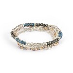 Demdaco Gunmetal Silver Bracelet Set of 5
