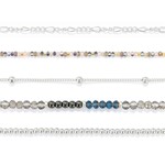 Demdaco Gunmetal Silver Bracelet Set of 5