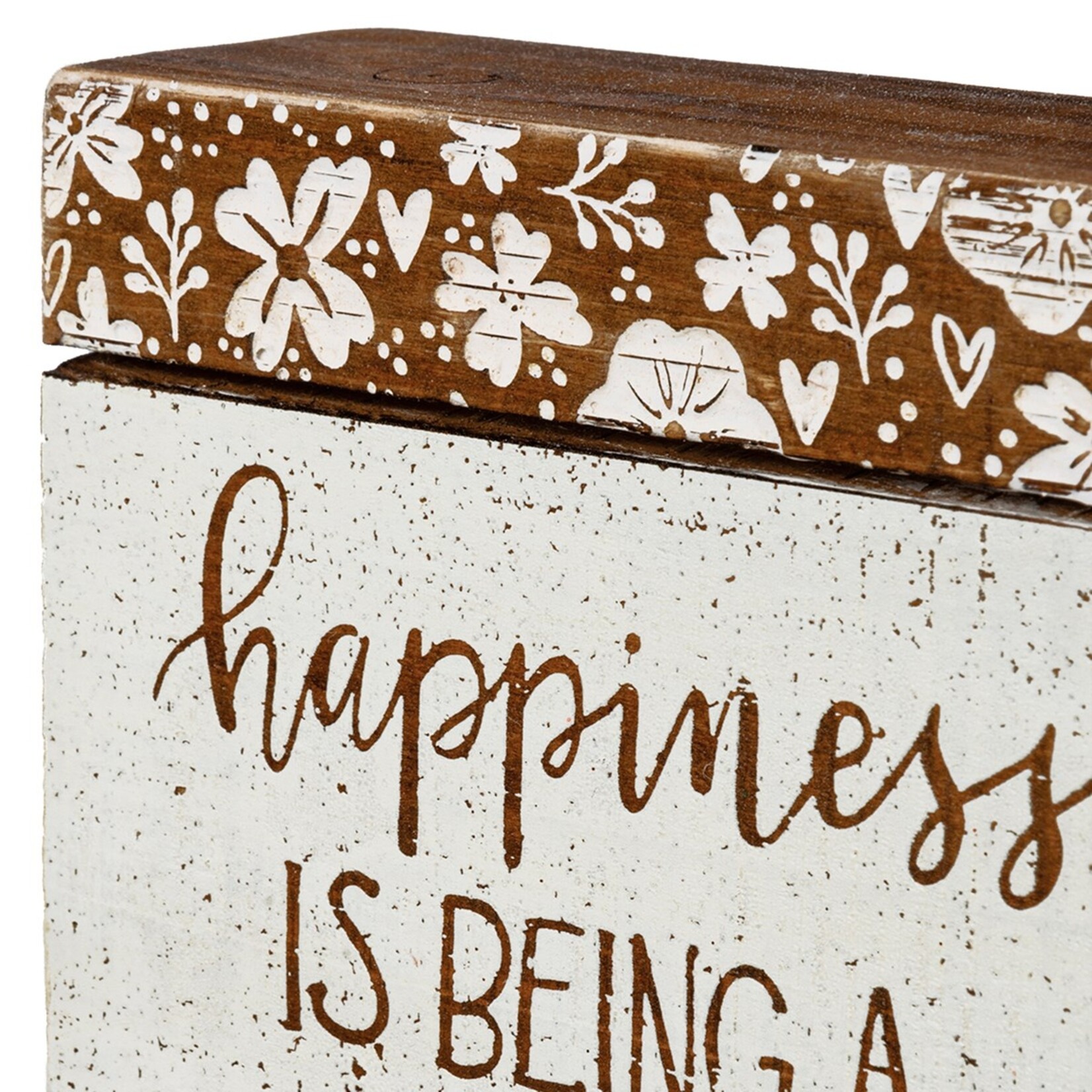 Primitives by Kathy Primitives by Kathy-Happiness Is Being A Gigi Slat Box Sign