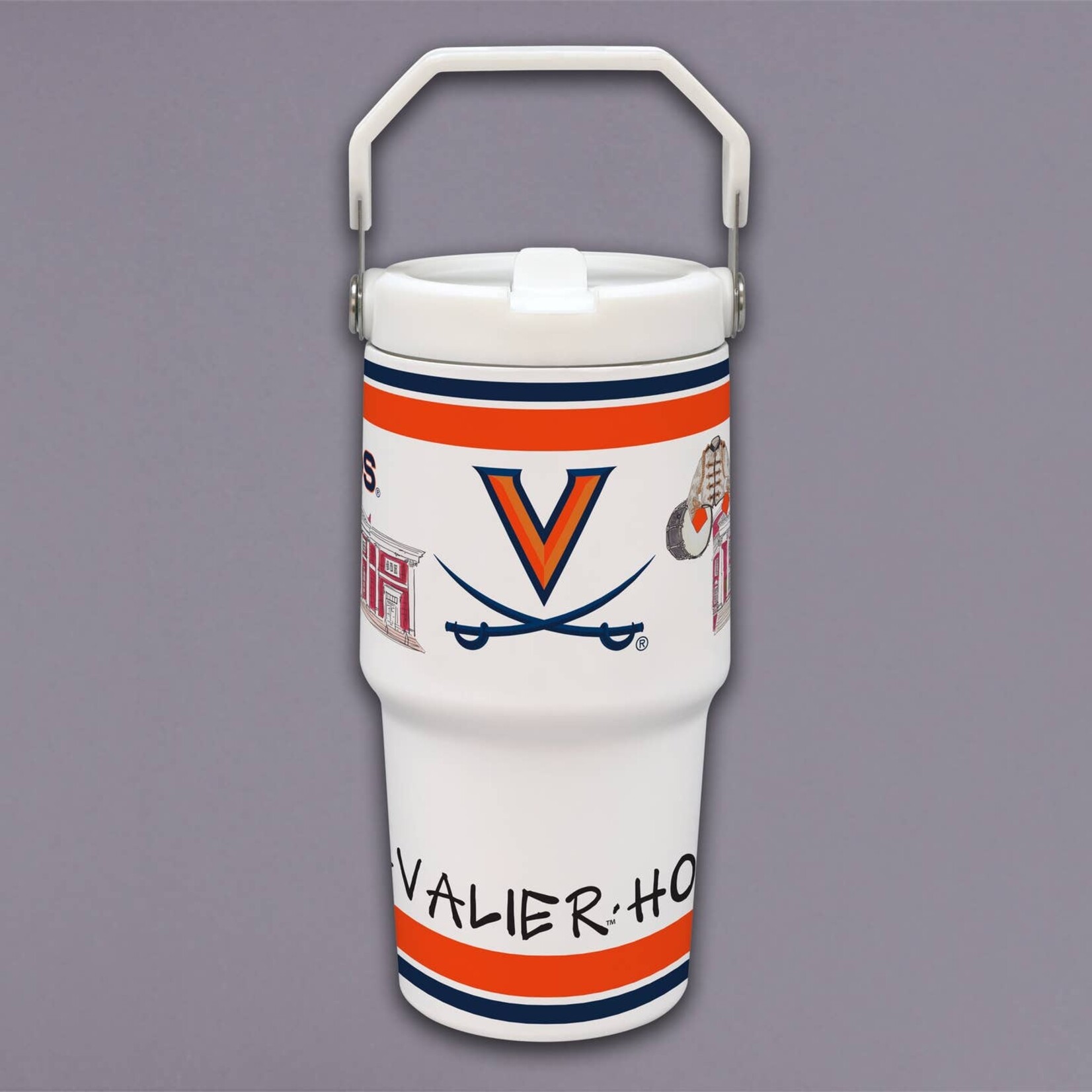 Mag Lane Magnolia Lane University of Virginia- Flip Lid Tumbler
