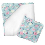 Stephen Joseph Hooded Towel with Washcloth-Cat