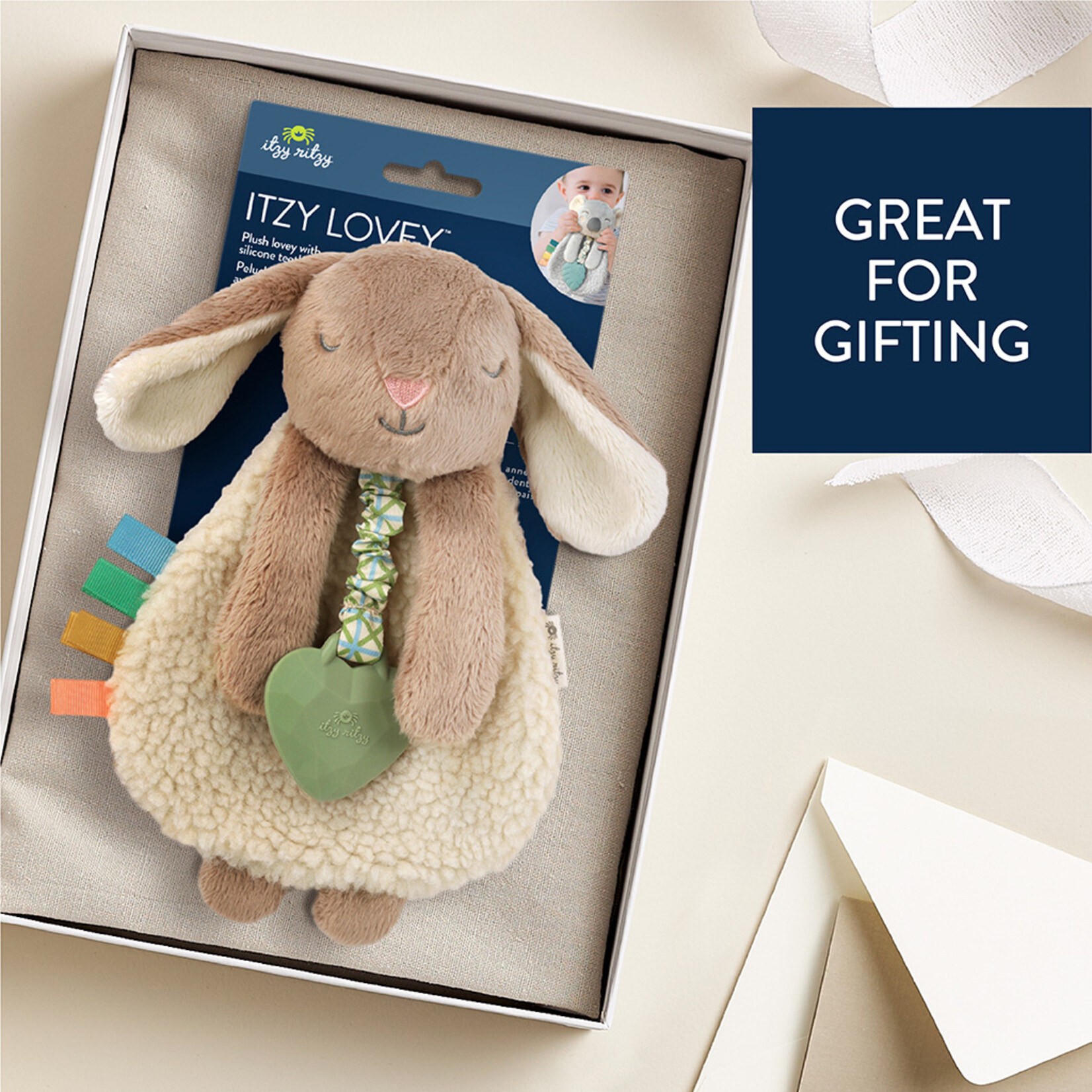 Itzy Ritzy Itzy Ritzy-Taupe Bunny Lovey