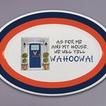 Mag Lane University of Virginia  -As For Me Oval Tray