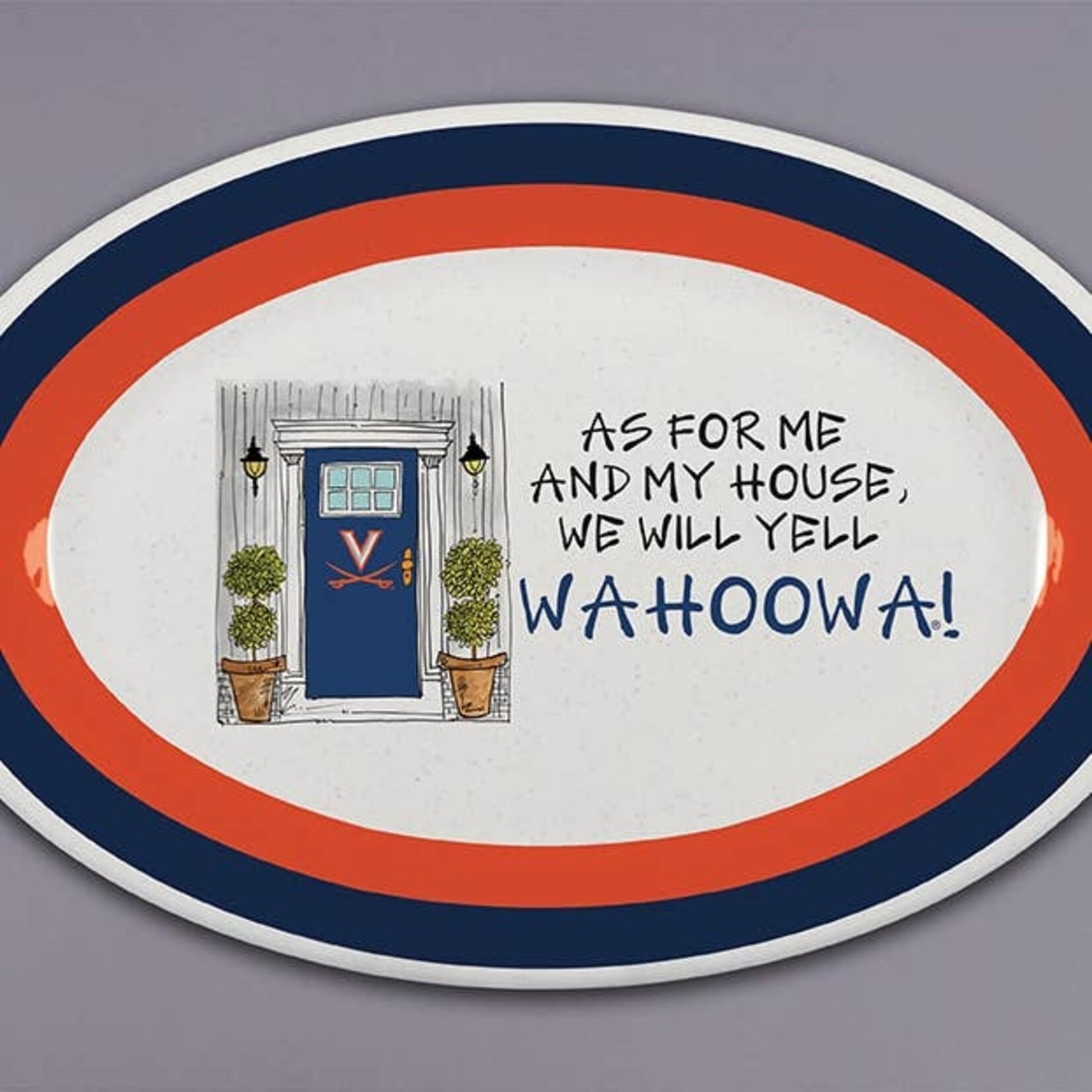 Mag Lane Magnolia Lane-University of Virginia  -As For Me Oval Tray