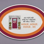 Mag Lane Virginia Tech As for Me Oval Tray