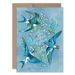 Biely & Shoaf Swallows Sympathy Card