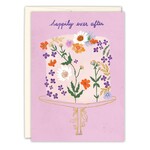 Biely & Shoaf Floral Cake Wedding Card