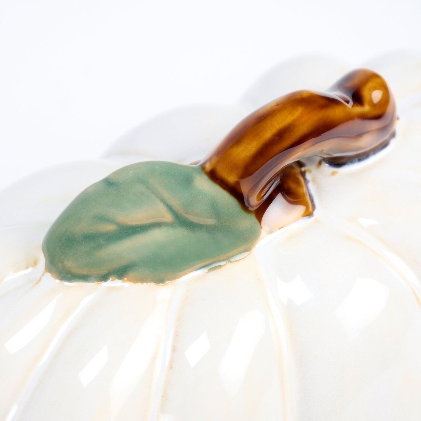 Primitives by Kathy Primitives by Kathy Butter Dish White Pumpkin