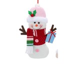 Demdaco Plush Snowman Ornament