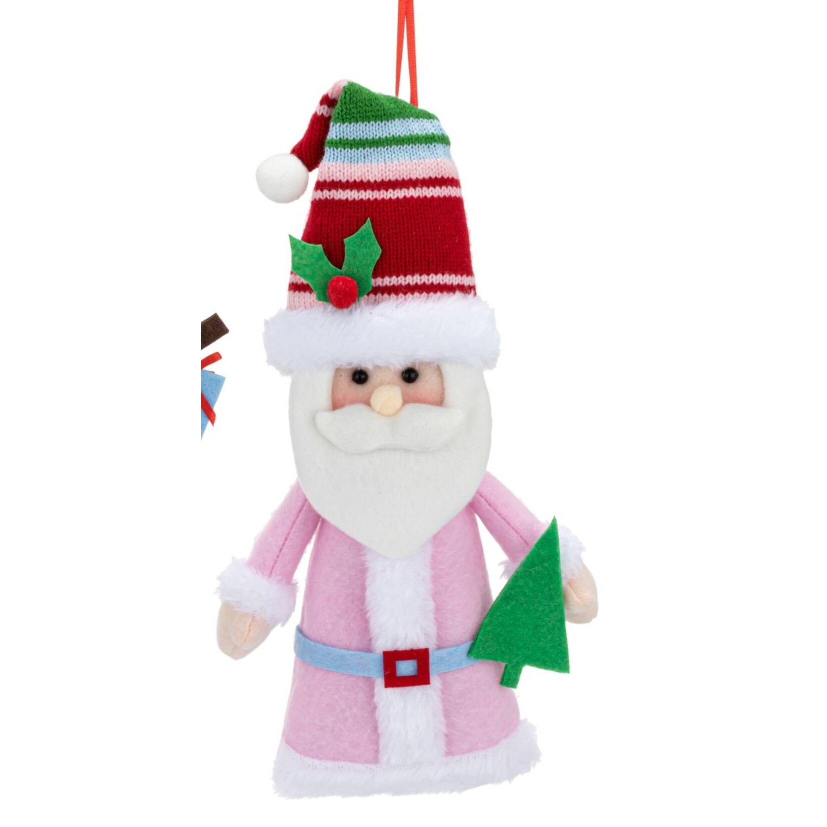 Demdaco Demdaco-Plush Santa Ornament