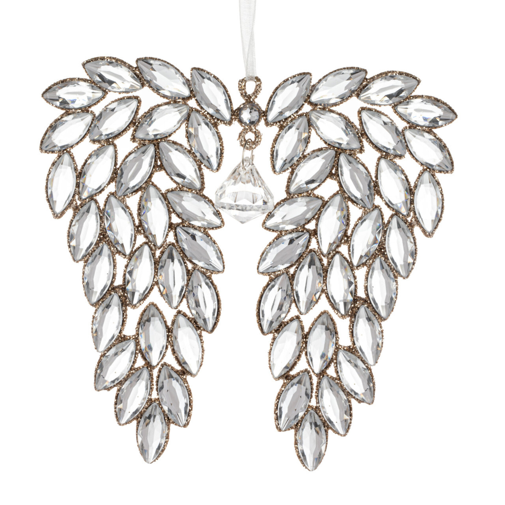 Demdaco Demdaco-Sparkly Glitter Angel Wing Ornament