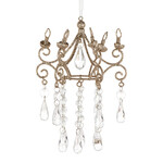 Demdaco Gilver Glitter Crystal Chandelier Ornament