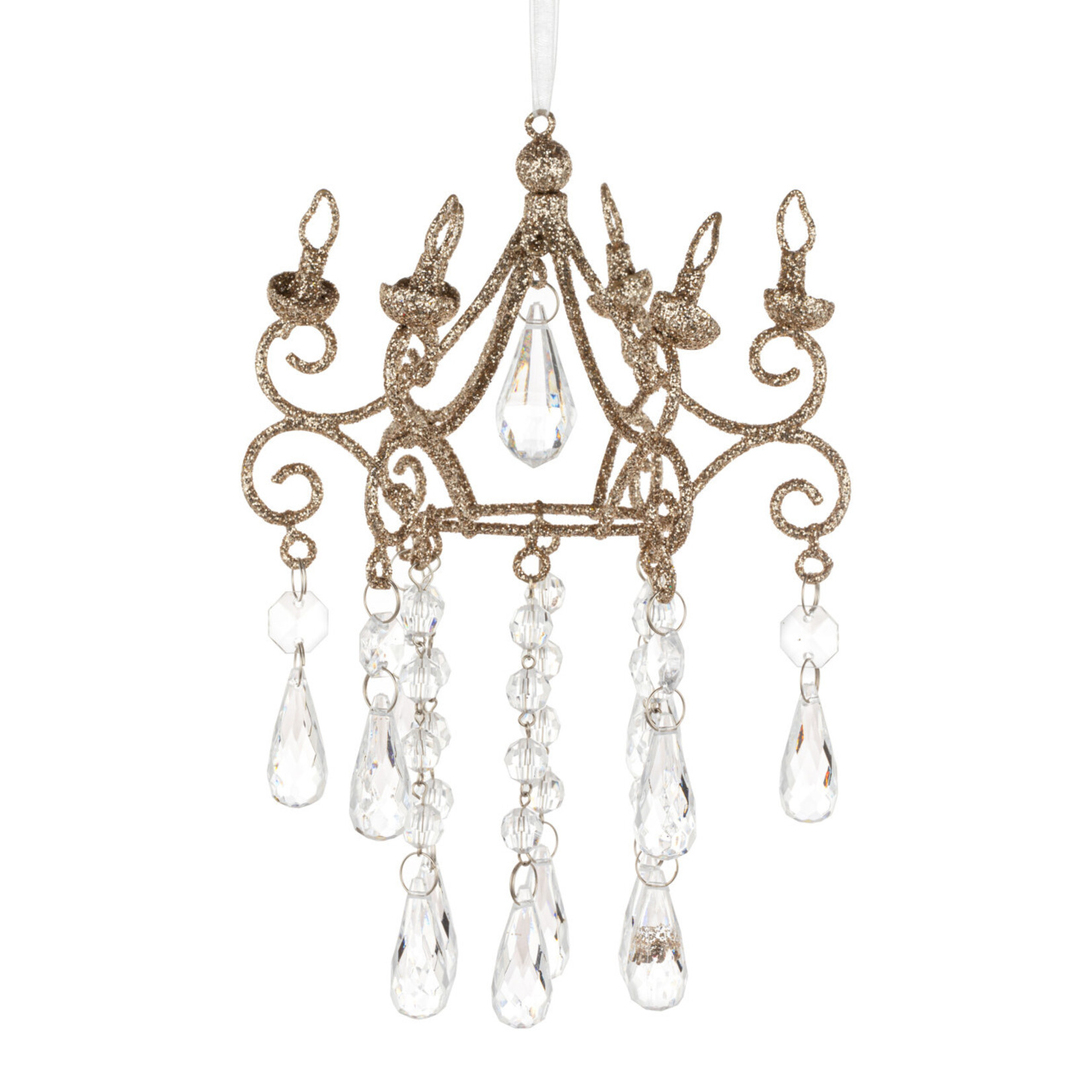 Demdaco Demdaco-Gilver Glitter Crystal Chandelier Ornament