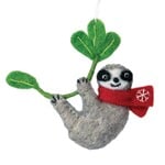 DZI Snowflake Sloth Ornament