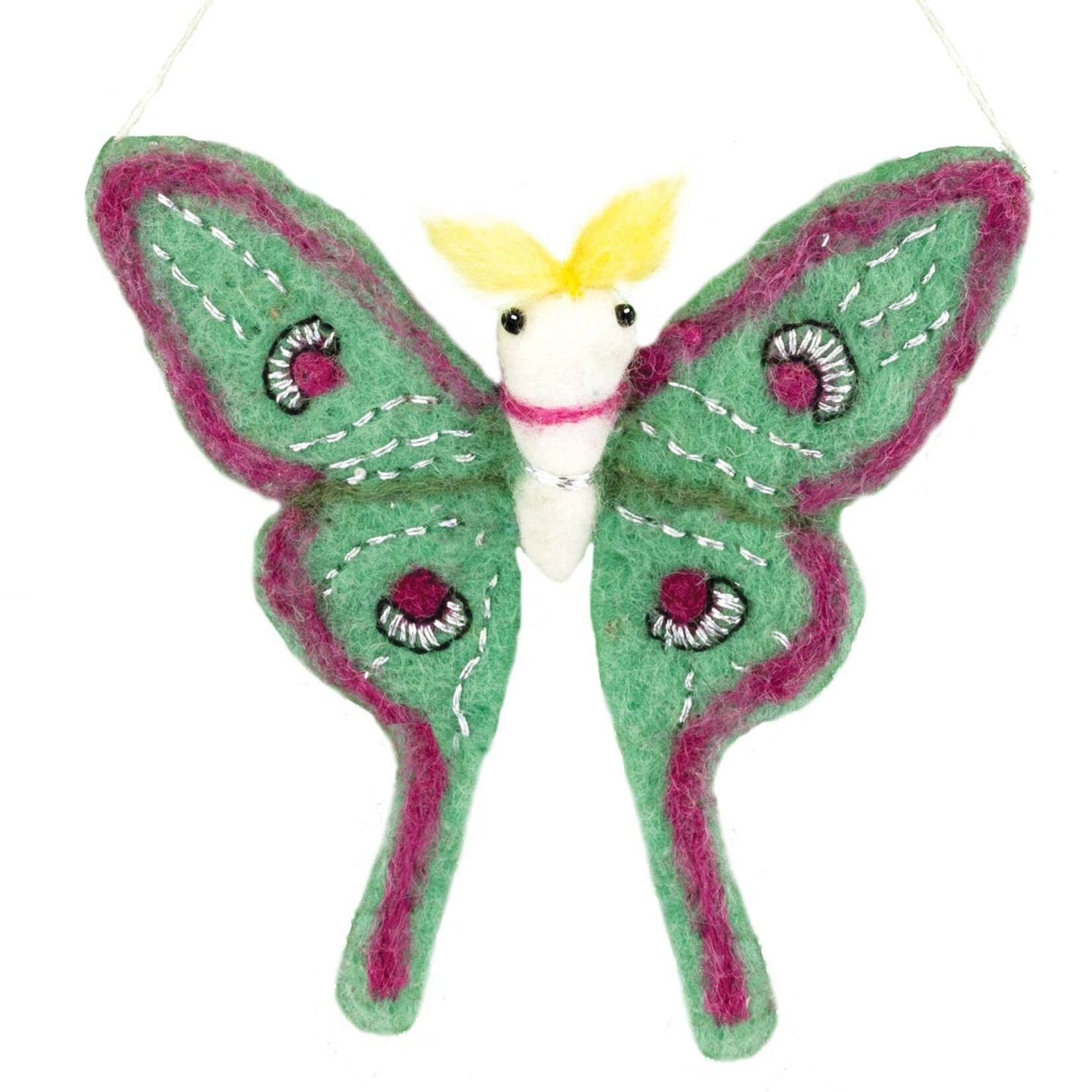 DZI DZI -Luna Moth Ornament