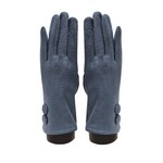Access Suede Feel Slate Blue Texting Glove