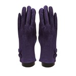 Access Suede Feel Purple Texting Glove