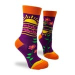 Fabdaz Radiate Positivity Ladies' Novelty Crew Socks