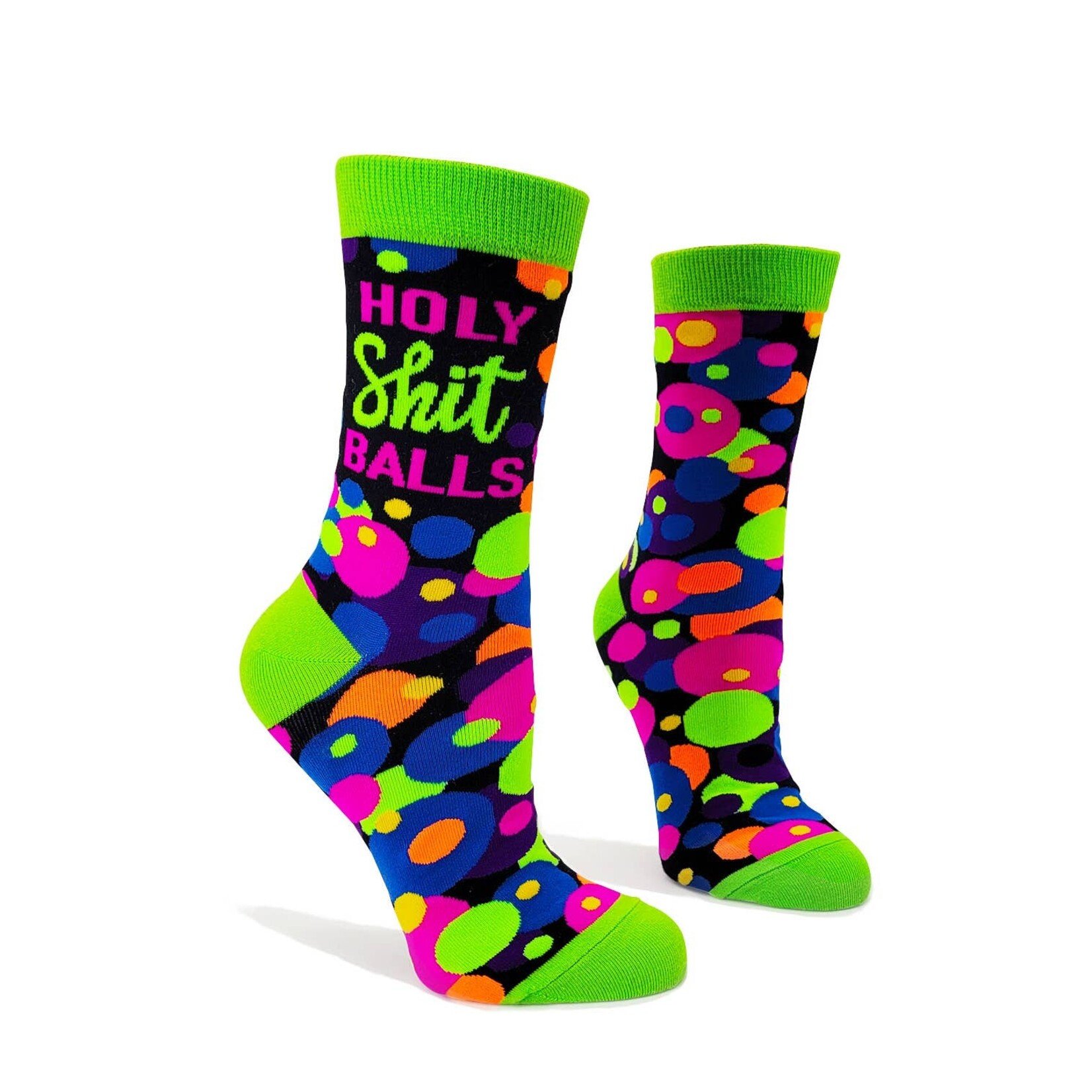 Fabdaz Fabdaz-Funny Holy S**** Balls Ladies' Novelty Crew Socks