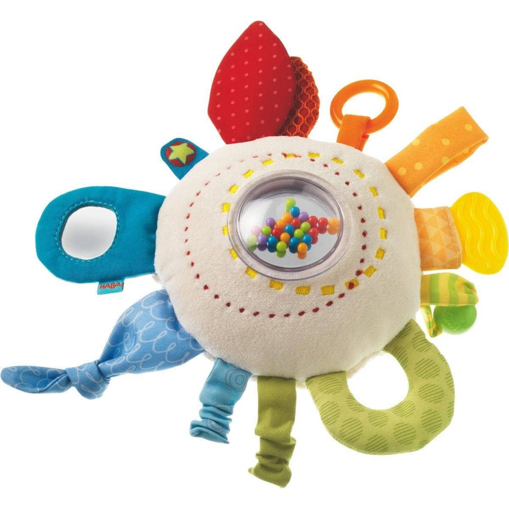 Haba Haba-Teether Cuddly Rainbow Round Activity Toy