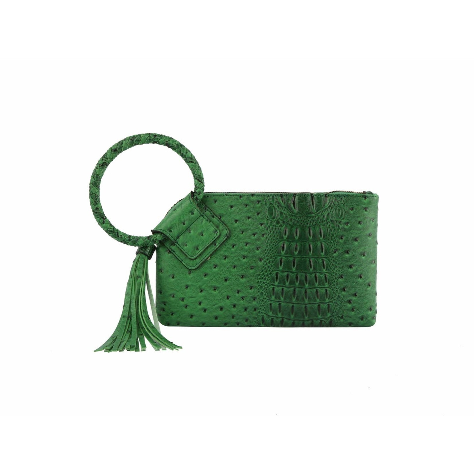 Handbag Factory Corp Handbag Factory Corp- Tassel Clutch Green