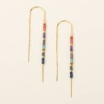 Scout Curated Wears Chromacolor Miyuki Thread Earring - Dark Multi/Gold