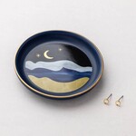 Scout Curated Wears Jewelry Dish & Stud Earring Set - Moonlight/Midnight Blue