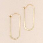 Scout Curated Wears Refined Earring Collection - Cosmic Oval/Gold